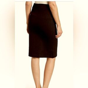 Pull-On Ponte Pencil Skirt